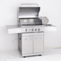 Fritstående grill med 3 brændere inklusive 1 sidebrænder CBD-310BC