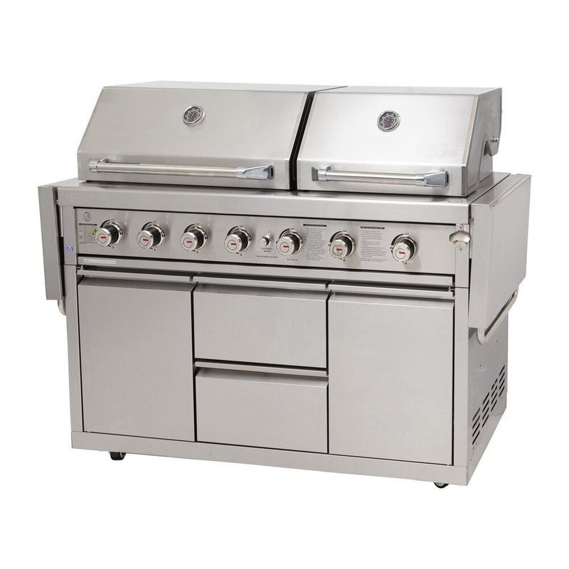 Twin Hood 6 Burner BBQ Kitchen CBU-601(DH)-T
