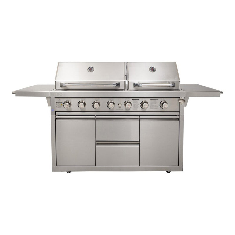 Supply Twin Hood 6 Burner BBQ Kitchen CBU-601(DH)-T Wholesale Factory ...