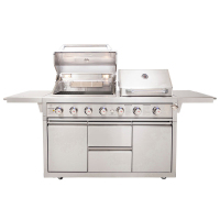 Twin Hood 6 Burner BBQ Kitchen CBU-601(DH)-T