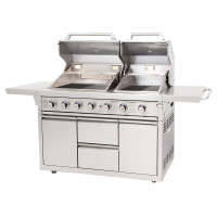 Twin Hood 6 Burner BBQ Kitchen CBU-601(DH)-T