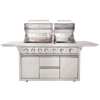 Twin Hood 6 Burner BBQ Kitchen CBU-601(DH)-T