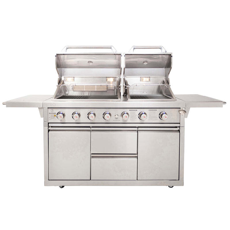 Twin Hood 6 Burner BBQ Kitchen CBU-601(DH)-T