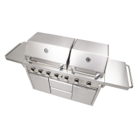Twin Hood 6 Burner BBQ Kitchen CBU-601(DH)-T
