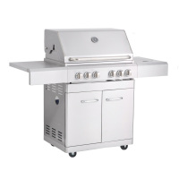 4 Burner Free Standing BBQ including 1 side burner CBD-411BC