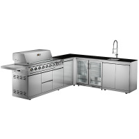 Free Standing L shape full stainless outdoor Kitchen CB6&CB4