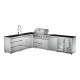 Free Standing L shape full stainless outdoor Kitchen CB6&CB4
