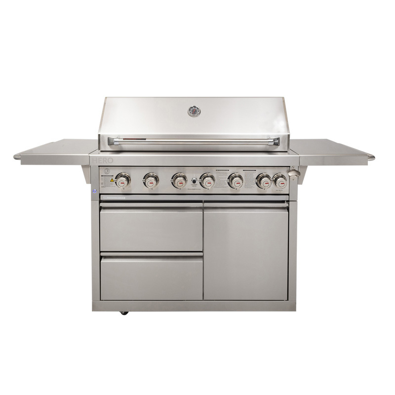 6 burner gas grill with rear burner CBU-601-A