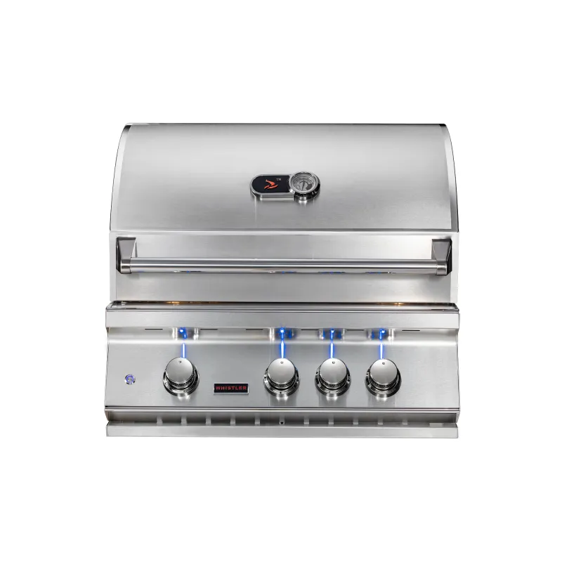 Brûleur en acier inoxydable coulé de 28 po à 3 brûleurs Grille de barbecue intégrée CBB3