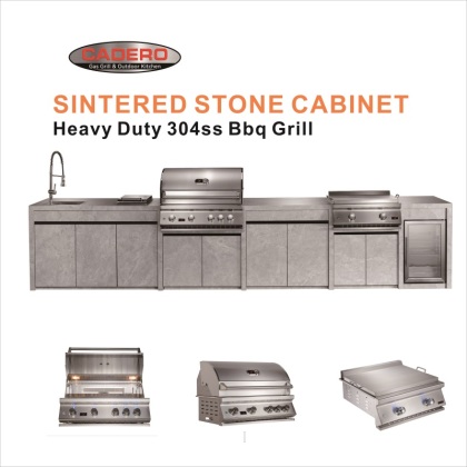 Sintered Stone 4 Burner Kitchen
