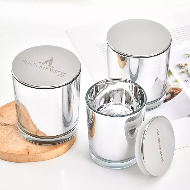 Borcan de sticlă pentru lumânări electrolizate