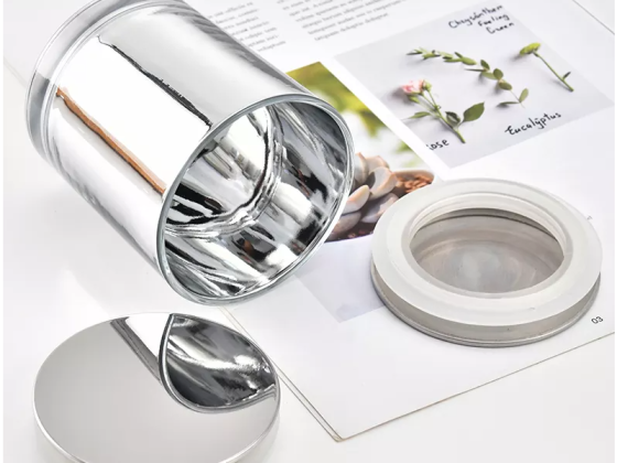 Borcan de sticlă pentru lumânări electrolizate