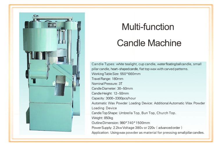 Multi Function Candle Pressing Machine