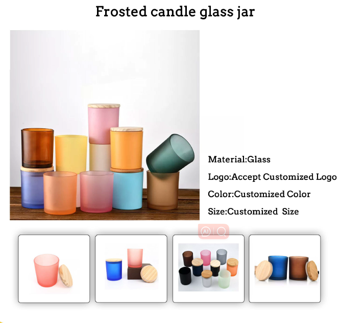 Color paint candle glass jar