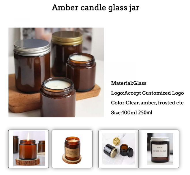 Color paint candle glass jar