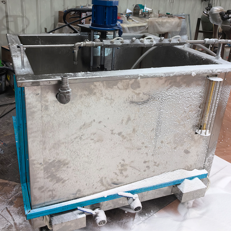 Rezervor de fabricare a pulberii de ceară de tip mic