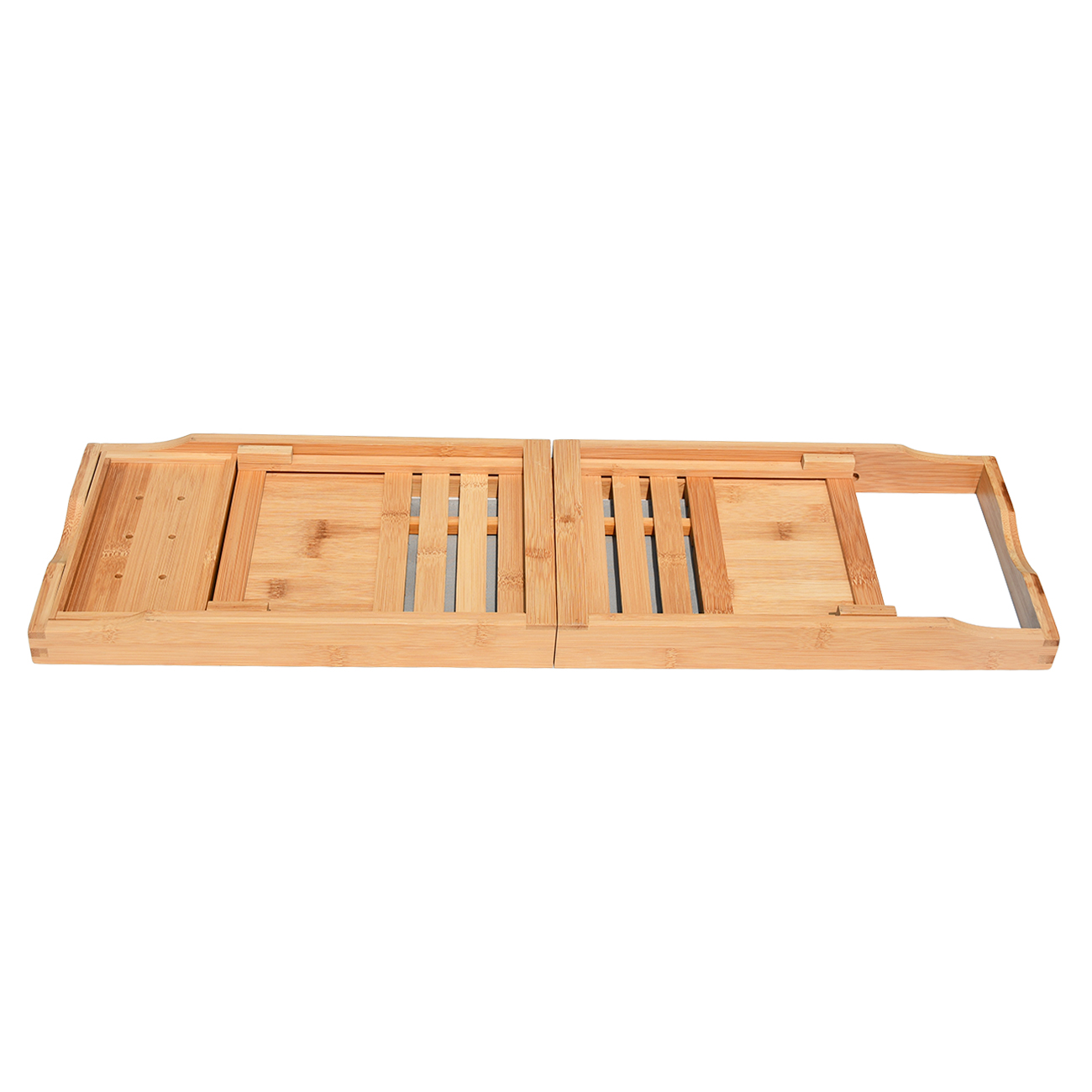 Supply Luxury Accessories Bamboo Bathtub Caddy Tray Wholesale Factory