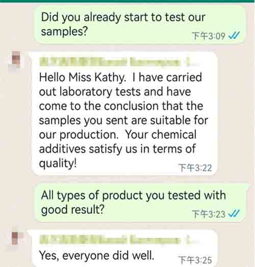 HPMC and VAE RDP have received testing praise from customers in Central Asia