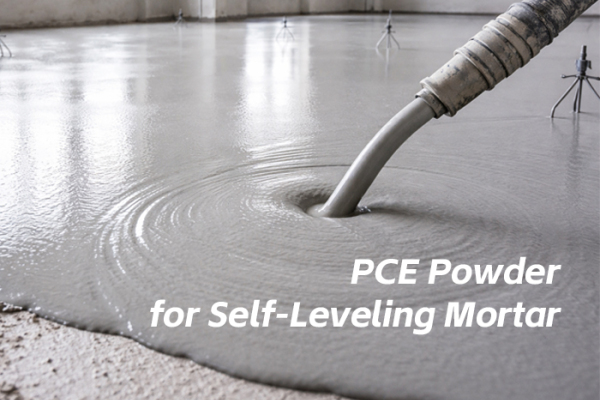 Порошок поликарбоксилатного суперпластификатора для применения в самовыравнивающихся растворах