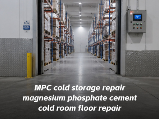 Come un impianto di celle frigorifere coreano ha risolto il problema del cedimento del pavimento in cemento a -18 gradi Celsius utilizzando cemento al fosfato di magnesio