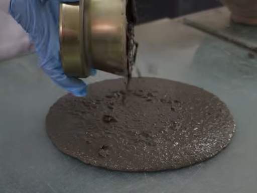 Voegmortelvloeitest met polycarboxylaatsuperplastificeerders (video)