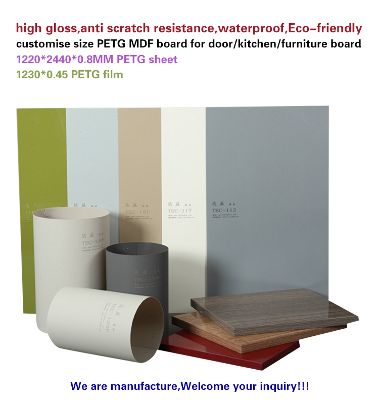 UV Coating Plastic Laminated Furniture Pet Board