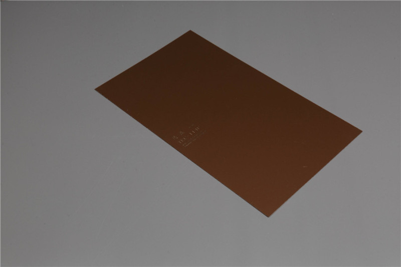 Verschleißfeste, hochglanzpolierte 4 x 8 x 1 mm große Petg-Platte
