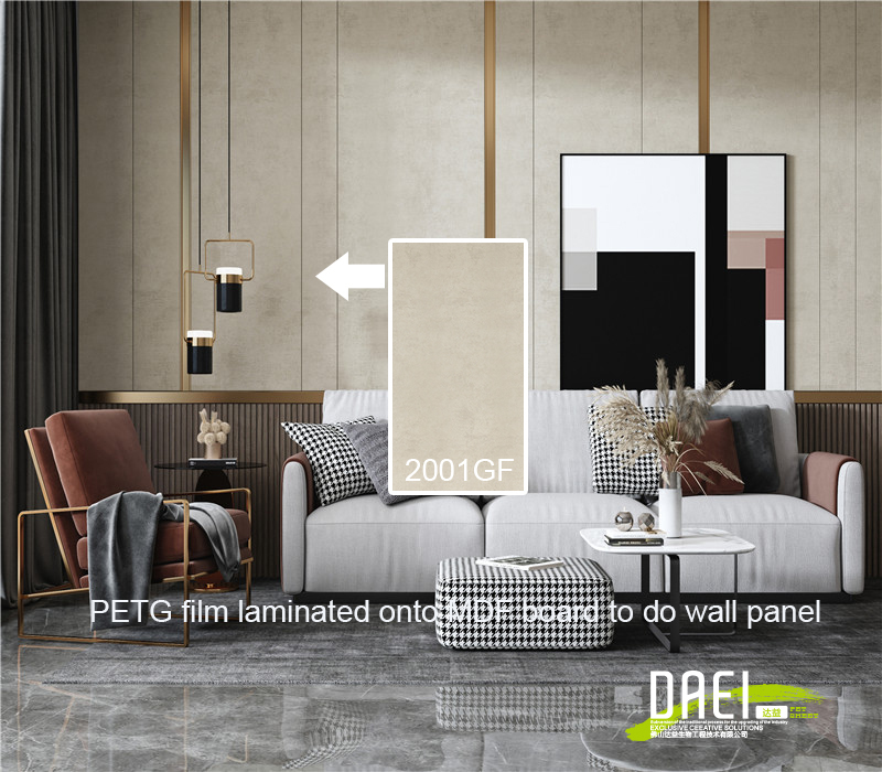 Fine Deco Anti Scratch High Gloss Interial Petg Lamination Sheet