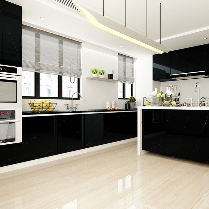 High Gloss Stain Reistance ,marble deisgn petg film For Kitchen Cabinets