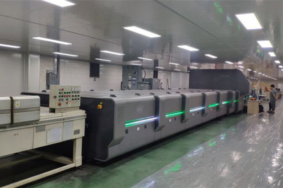 El primer equipo de curado EB (haz de electrones) nacional y el primero que utiliza la tecnología nuclear civil para los materiales decorativos.