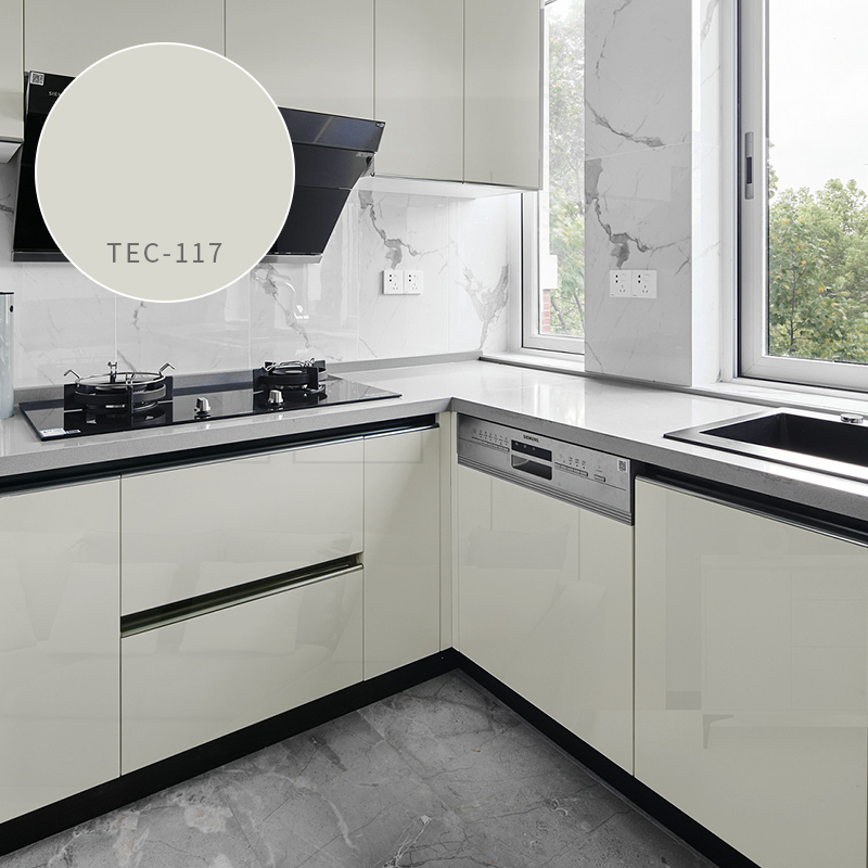 Weiße, 1 mm starke, hochglänzende Laminat-Innendekorationsplatte (GAG-Platte)