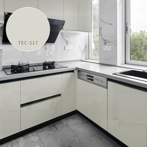 Foglio GAG decorativo per interni lucido laminato di colore bianco da 1 mm
