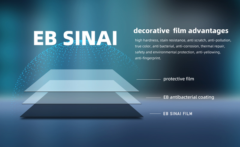 High Impact Environment Protection Material Cabinets Surface Material PETG film