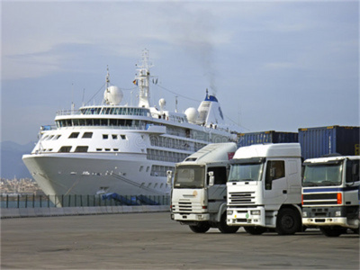 Produkte werden in verschiedene Städte in China transportiert