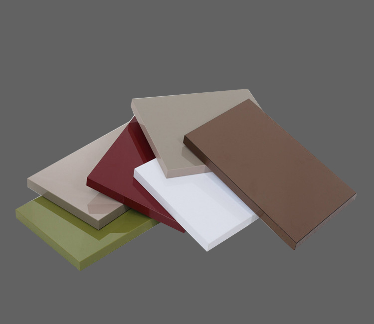 Tablero de partículas petg de color puro antihuellas para muebles