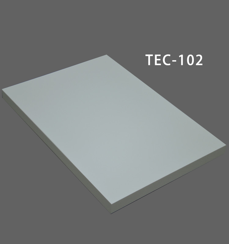 Tablero de partículas petg de color puro antihuellas para muebles