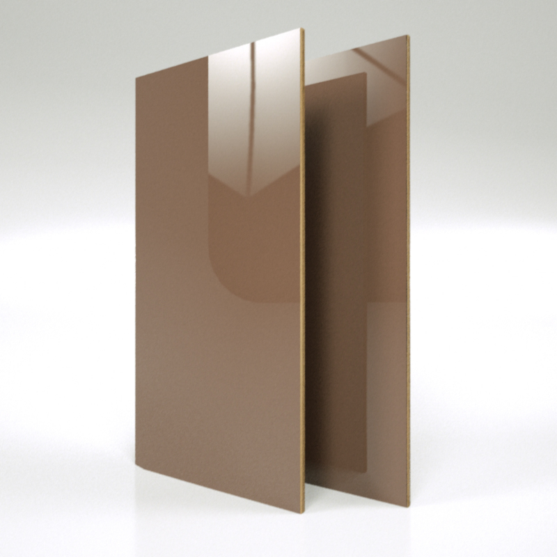 Indoor Usage high gloss anti scratch petg MDF board for door