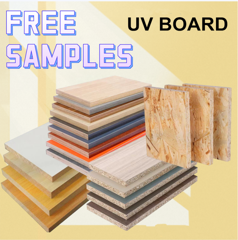 18mm super matte marble design kitchen cabinet UV MDF board