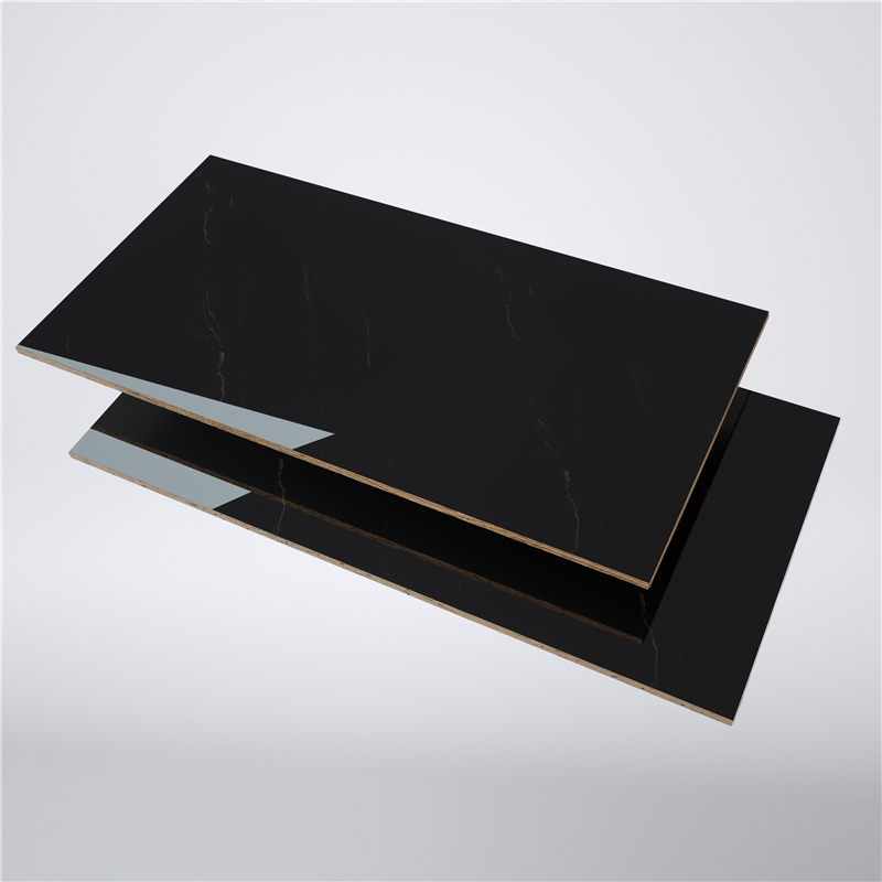 Spiegelglänzendes Marmordesign, 18 mm UV-MDF für Möbel