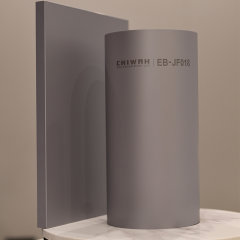 DAEI New Unique Shinny Metallic Anti yellowing and finger print PUR Laminated PET Film