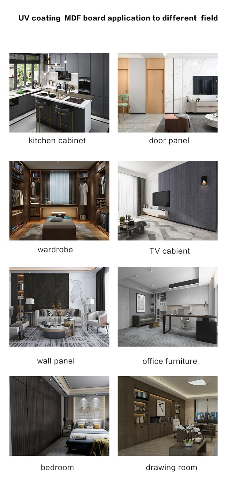 mdf gloss board