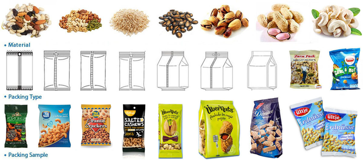 snacks pouch packing machine