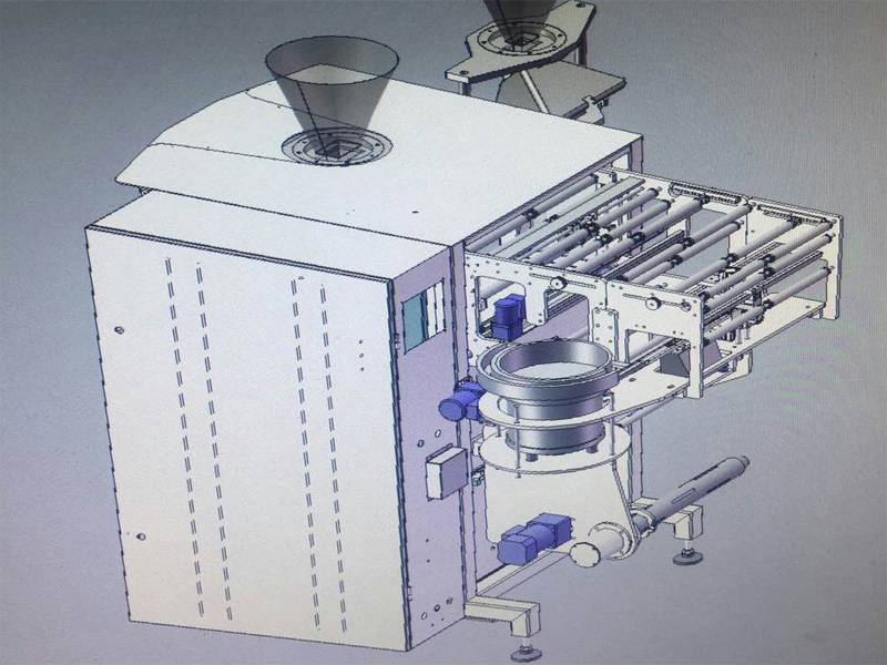 Rosted coffee Beans Packing Machine with air degassing valve applicator