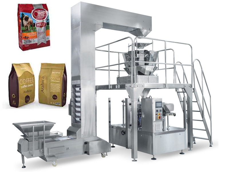 Rotary Pre made Pouch Pet Food Dog Food Packaging Machine