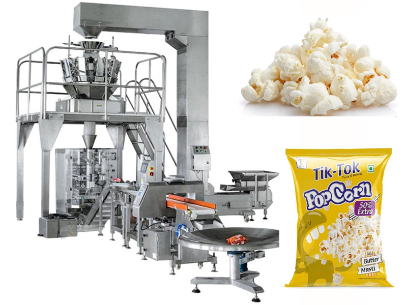 Puffed Food Granulat Lebensmittel Tiefkühlkost Popcorn Verpackungsmaschine