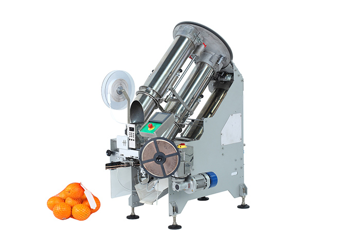 automatic fresh fruit net bag wrapping clipping labeling machine mesh bag packaging machine