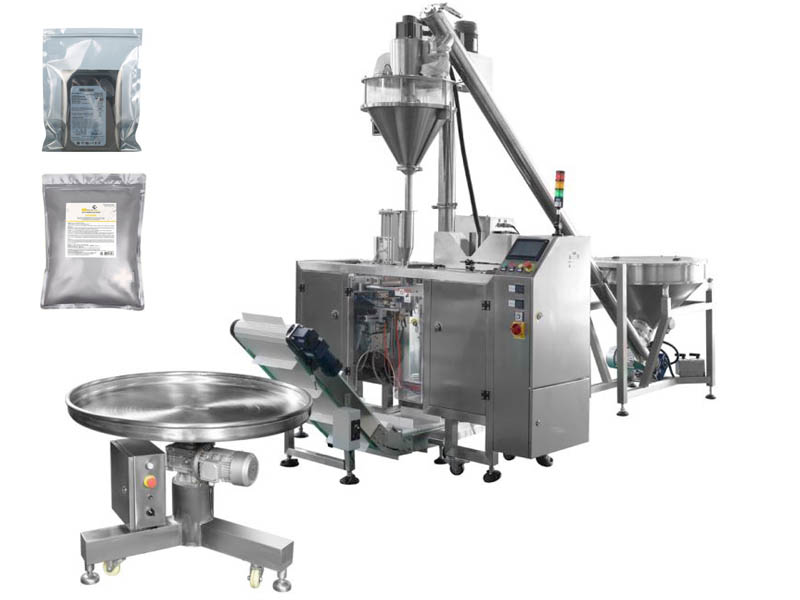 Automatico Premade Zipper Standing Up Bag Farina Spezie caffè Bag Chili Sugar Powder Filling Machine