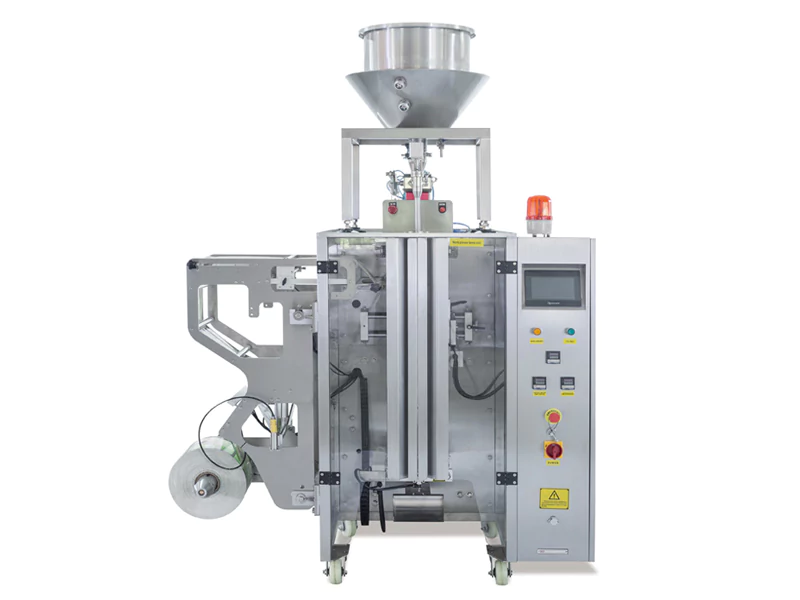 3 sides sealing vertical form fill seal machine with piston pump