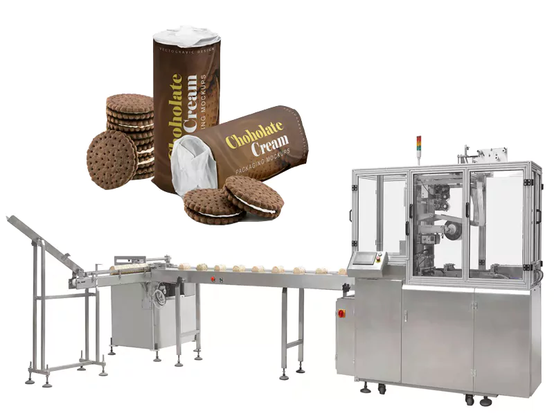 X-fold biscuit packaging machine cookies wrapping machine