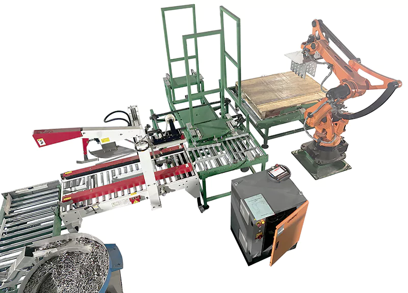 Automatic 10kg 20kg nails carton box packaging machine